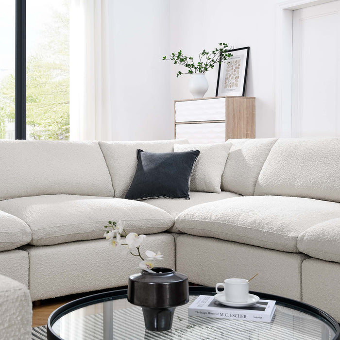 Modway Commix Boucle Fabric 8-Piece Sectional Sofa