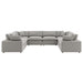 Modway Commix Boucle Fabric 8-Piece Sectional Sofa