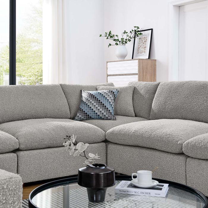 Modway Commix Boucle Fabric 8-Piece Sectional Sofa