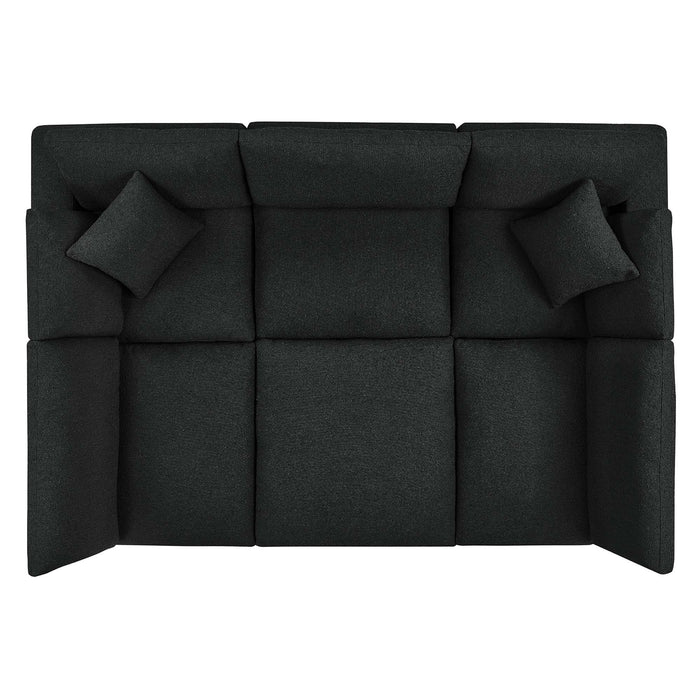 Modway Commix Boucle Fabric 6-Piece Sectional Sofa