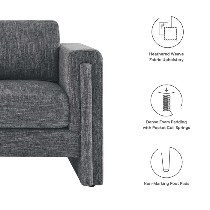 Modway Visible Fabric Upholstered Modern Accent Armchair