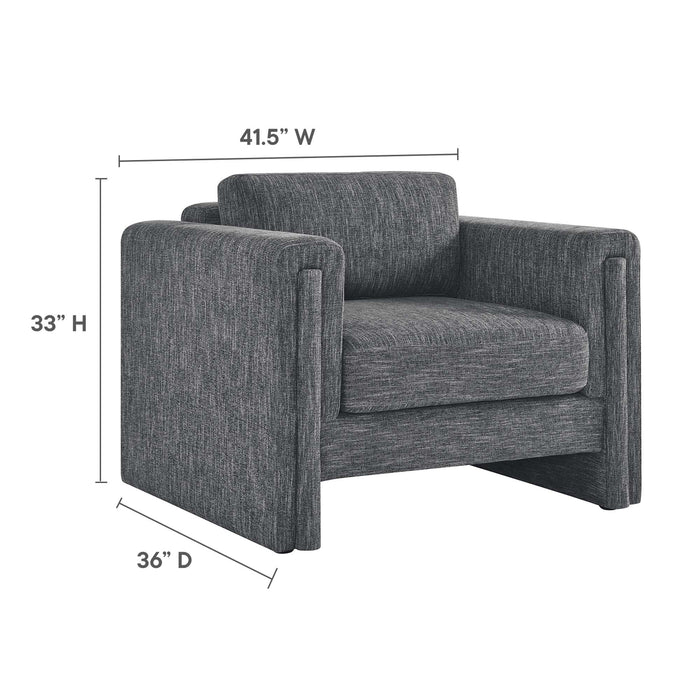 Modway Visible Fabric Upholstered Modern Accent Armchair