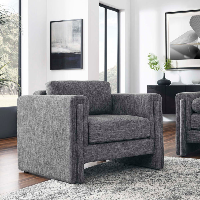 Modway Visible Fabric Upholstered Modern Accent Armchair