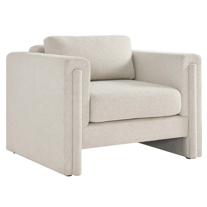 Modway Visible Fabric Upholstered Modern Accent Armchair