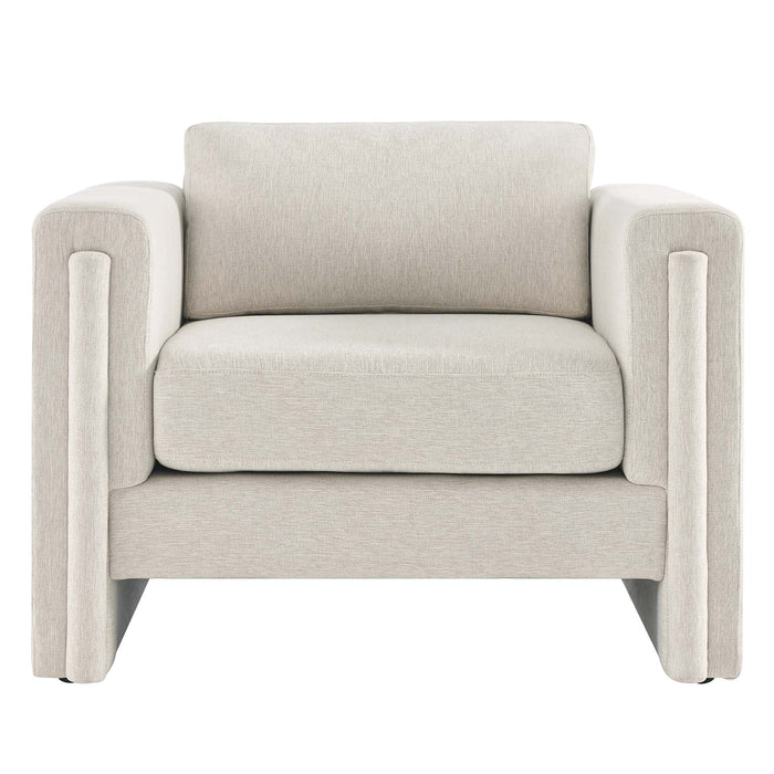 Modway Visible Fabric Upholstered Modern Accent Armchair