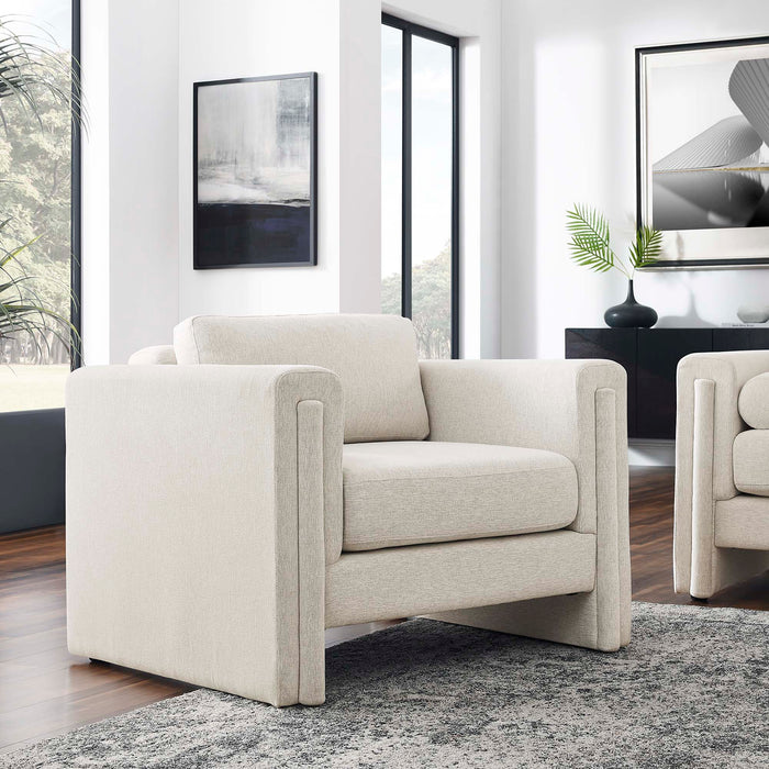 Modway Visible Fabric Upholstered Modern Accent Armchair