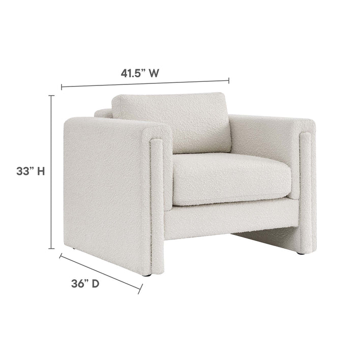 Modway Visible Boucle Fabric Accent Armchair