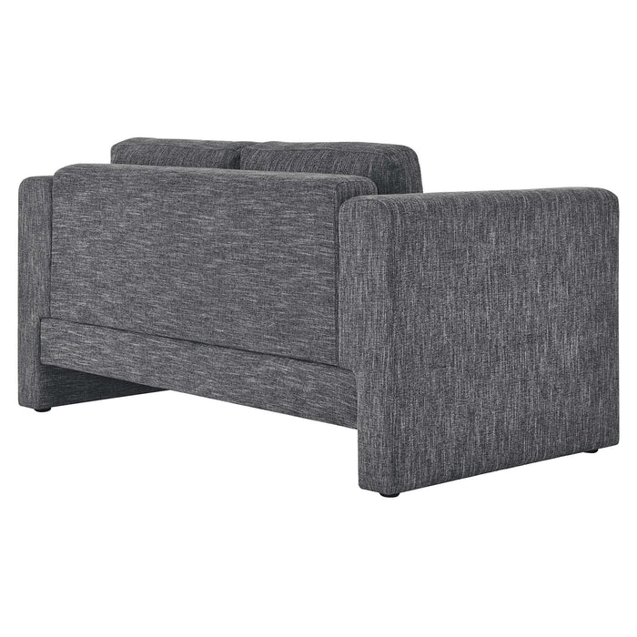 Modway Visible Fabric Upholstered Modern Loveseat Sofa