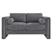 Modway Visible Fabric Upholstered Modern Loveseat Sofa