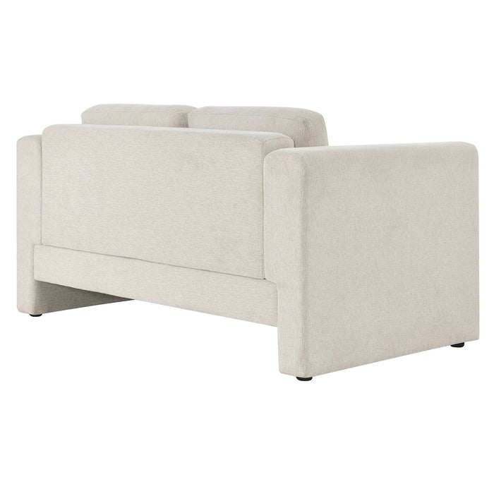 Modway Visible Fabric Upholstered Modern Loveseat Sofa