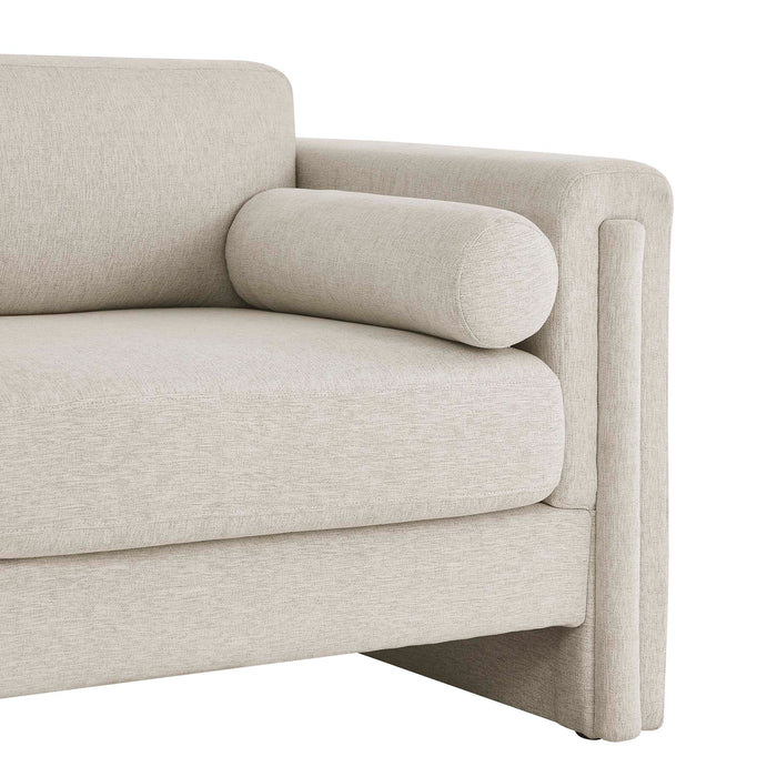 Modway Visible Fabric Upholstered Modern Loveseat Sofa