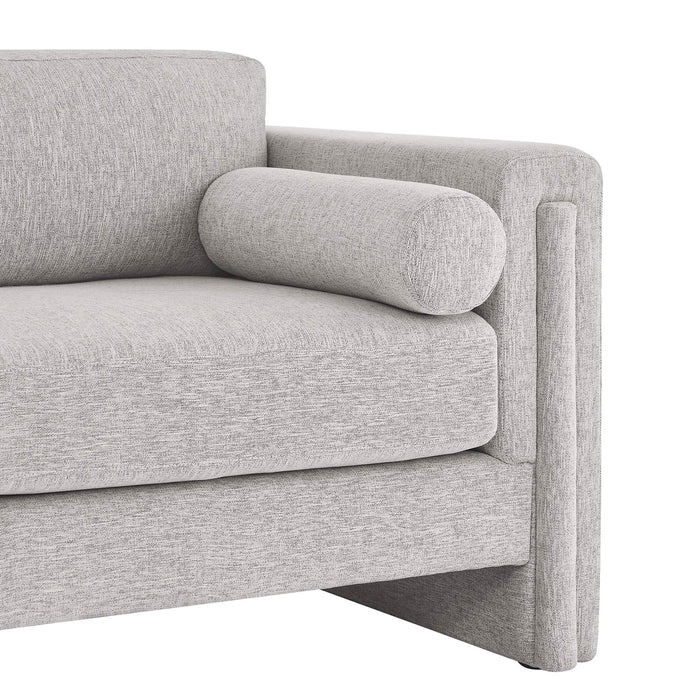 Modway Visible Fabric Upholstered Modern Loveseat Sofa