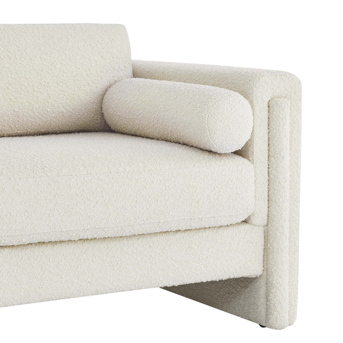 Modway Visible Boucle Fabric Modern Loveseat Sofa