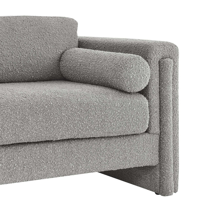 Modway Visible Boucle Fabric Modern Loveseat Sofa