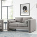 Modway Visible Boucle Fabric Modern Loveseat Sofa