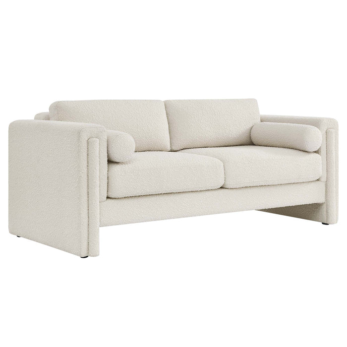 Modway Visible Boucle Upholstered Modern Fabric Sofa