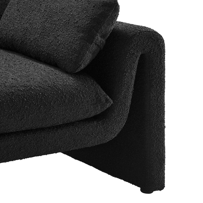 Modway Waverly Boucle Modern Fabric Sofa