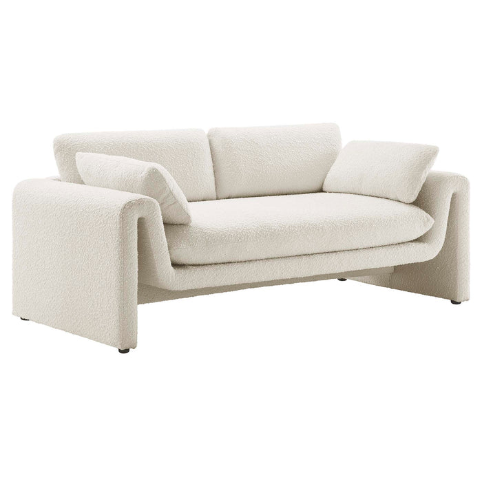 Modway Waverly Boucle Modern Fabric Sofa