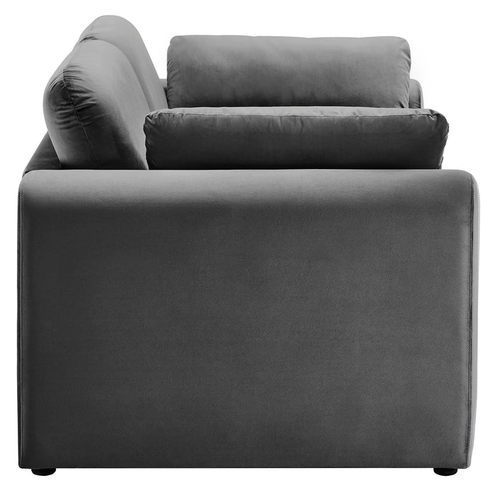 Modway Waverly Mid-Century Modern Velvet Sofa