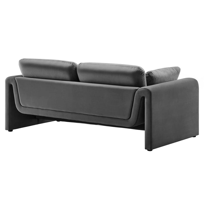 Modway Waverly Mid-Century Modern Velvet Sofa