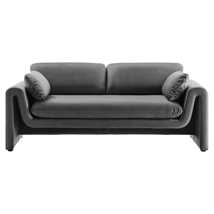 Modway Waverly Mid-Century Modern Velvet Sofa