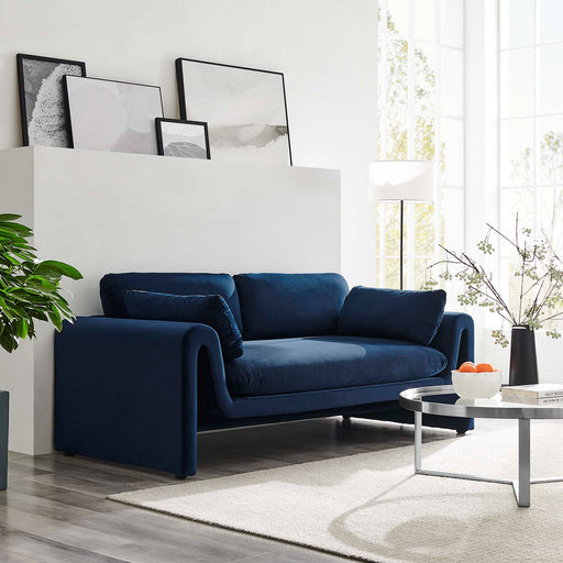 Modway Waverly Mid-Century Modern Velvet Sofa