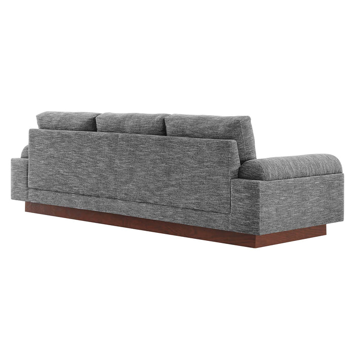 Modway Oasis Modern Upholstered Deep Seating Fabric Sofa 