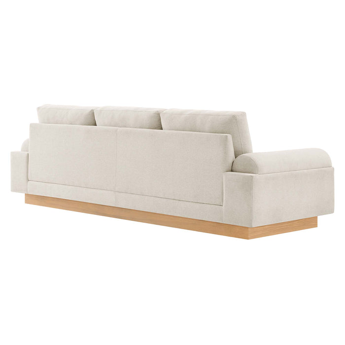 Modway Oasis Modern Upholstered Deep Seating Fabric Sofa 