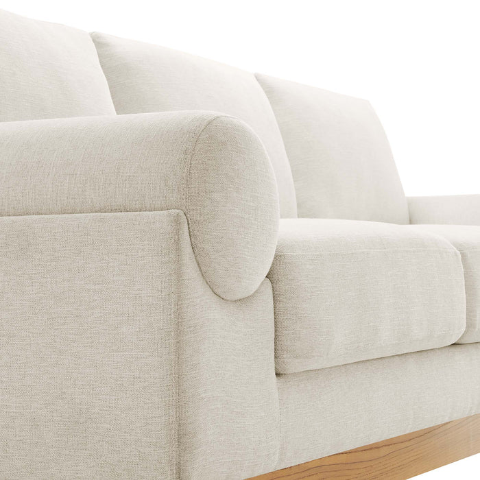 Modway Oasis Modern Upholstered Deep Seating Fabric Sofa 