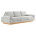 Modway Oasis Modern Upholstered Deep Seating Fabric Sofa 