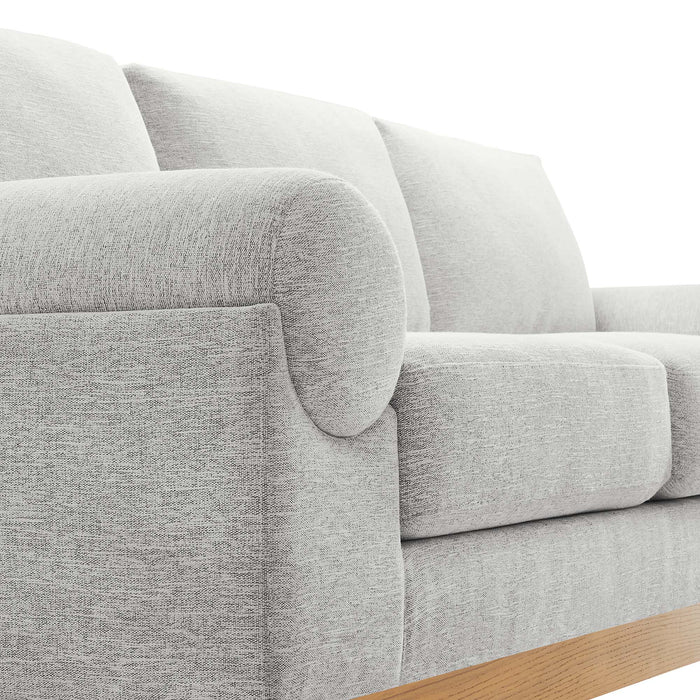 Modway Oasis Modern Upholstered Deep Seating Fabric Sofa 