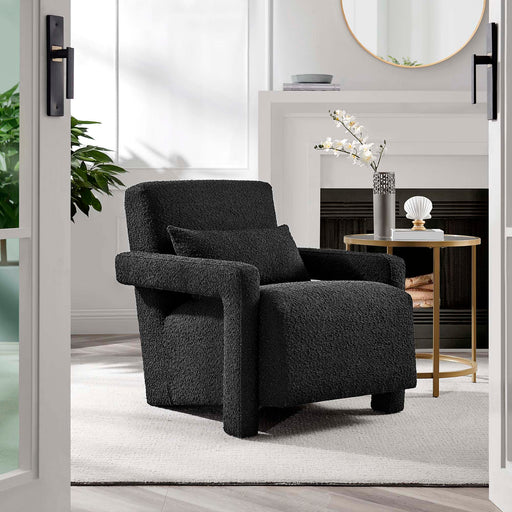 Modway Mirage Boucle Upholstered Accent Armchair