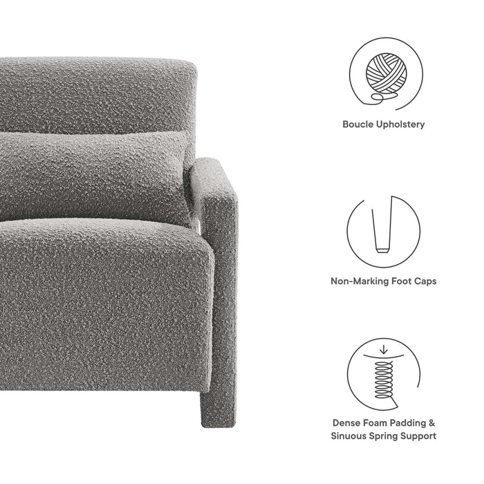 Modway Mirage Boucle Upholstered Accent Armchair