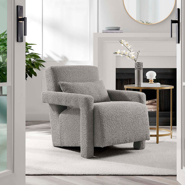 Modway Mirage Boucle Upholstered Accent Armchair