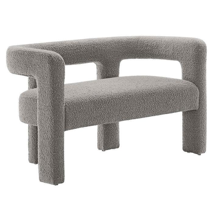 Modway Kayla Boucle Upholstered Modern Loveseat