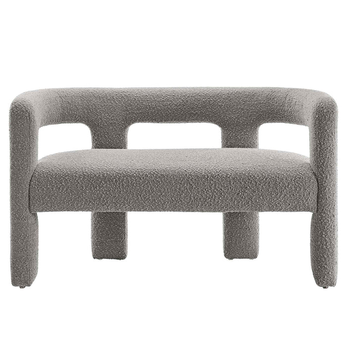 Modway Kayla Boucle Upholstered Modern Loveseat