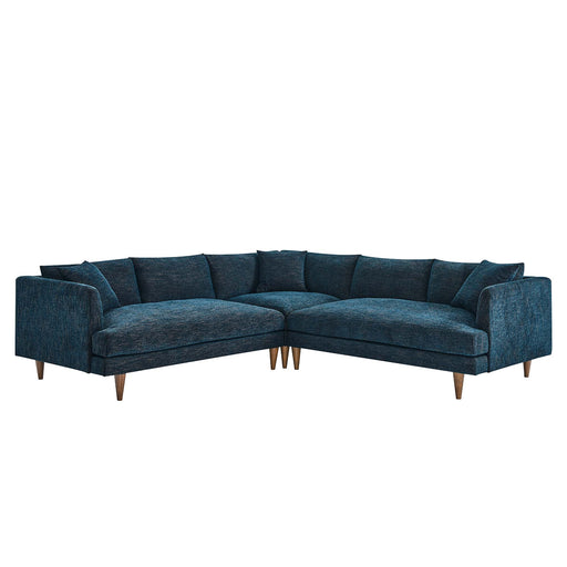 Modway Zoya Down-Filled Overstuffed 3-Piece Sectional Sofa