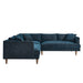 Modway Zoya Down-Filled Overstuffed 3-Piece Sectional Sofa