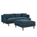 Modway Zoya Down Filled Overstuffed Sofa and Ottoman Set