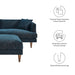 Modway Zoya Down Filled Overstuffed Sofa and Ottoman Set