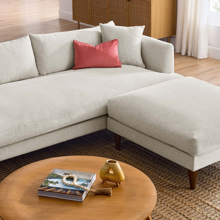 Modway Zoya Down Filled Overstuffed Sofa and Ottoman Set