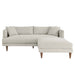 Modway Zoya Down Filled Overstuffed Sofa and Ottoman Set