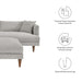 Modway Zoya Down Filled Overstuffed Sofa and Ottoman Set