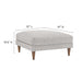 Modway Zoya Down Filled Overstuffed Sofa and Ottoman Set