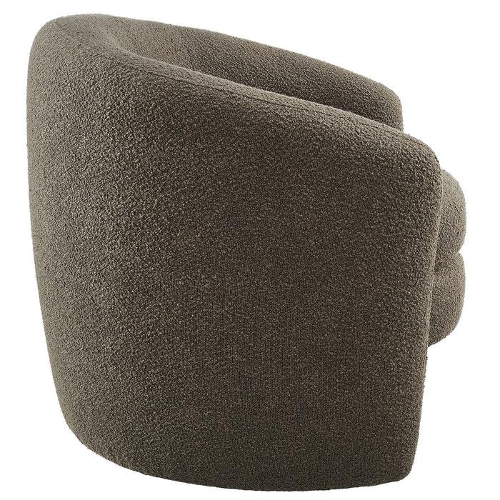 Modway Affinity Upholstered Boucle Fabric Curved Back Armchair