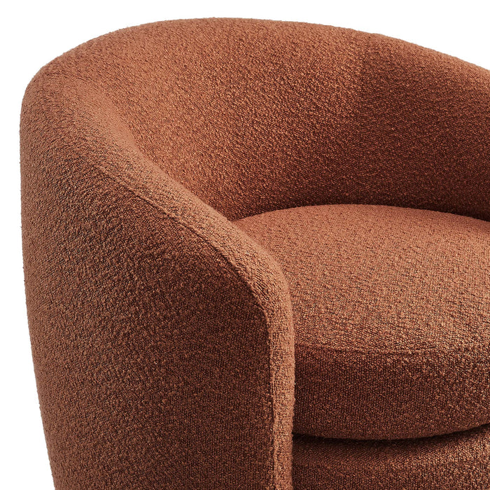 Modway Affinity Upholstered Boucle Fabric Curved Back Armchair