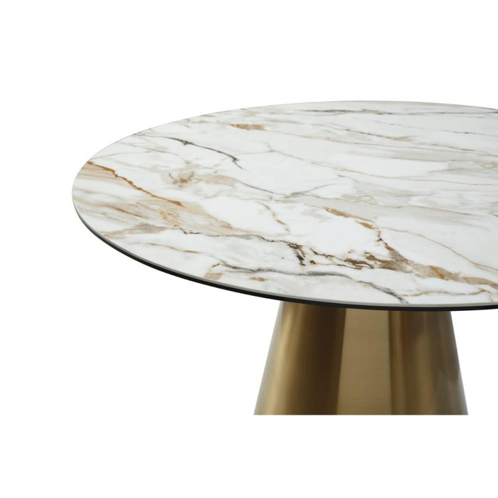 Whiteline Modern Charlotte Round Dining Table