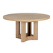 Sunpan Elma Mid Century Modern Round Wood Dining Table