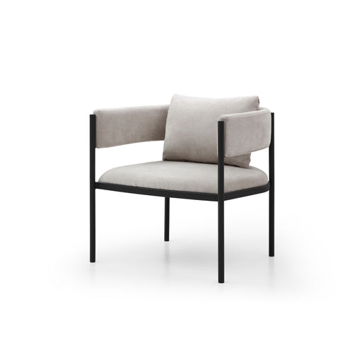 Whiteline Modern Envie Light Grey Fabric Accent Chair