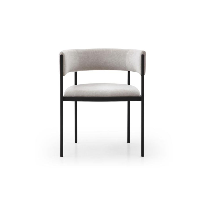 Whiteline Modern Envie Grey Dining Armchair (set of 2)